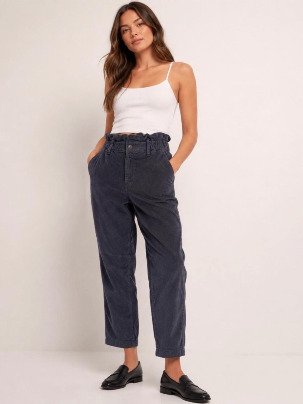 AE Barrel Pant - Gray Corduroy